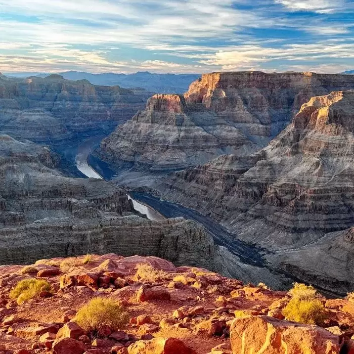 A landscape photo of the Grand Canyon